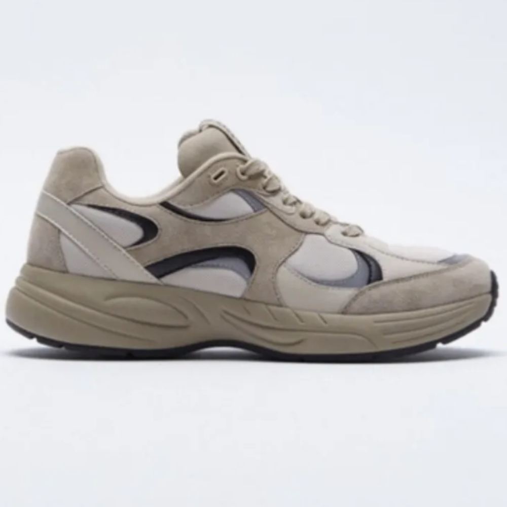 Zara contrasting chunky dad sneakers